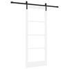 vidaXL Schuifdeur ORKDAL Wit en zwart 83 x 202 cm