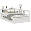 vidaXL Bed met boekenkast zonder matras grenenhout wit 120x190 cm