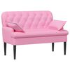 vidaXL Loungebank met knopencomfort Roze 111 x 68 x 80 cm Stof
