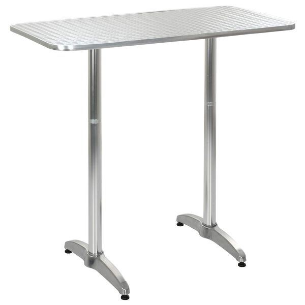 vidaXL Tafel Zilver Aluminium en Plastic