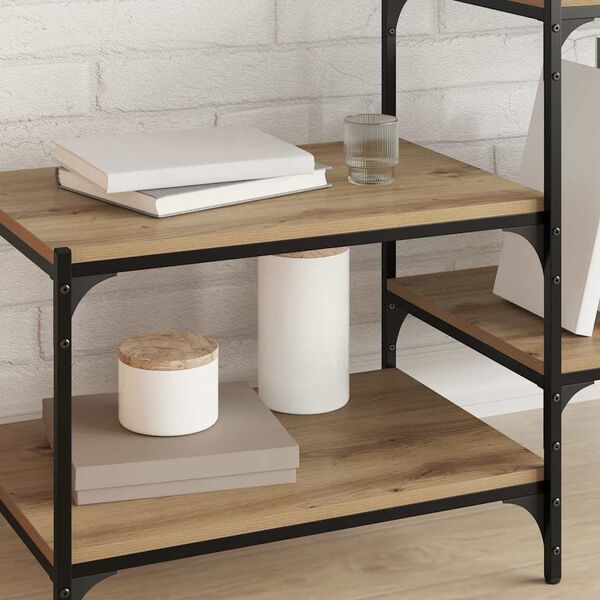 vidaXL Boekenplank Bord 4 pcs Bruin 60 x 40 x 1,5 cm Bewerkt hout