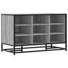 vidaXL Schoenenbank 84x40x53,5 cm bewerkt hout en metaal grijs sonoma