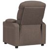vidaXL Fauteuil verstelbaar stof taupe