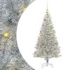 vidaXL Kerstboom met 150 LED met standaard Zilver 120 cm PET