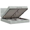 vidaXL Ottoman bed met matras Lichtgrijs 140 x 200 cm Fluweel