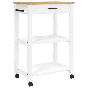 vidaXL Keukentrolley MONZA 60x40x88,5 cm massief grenenhout