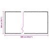 vidaXL Plantenafdekking met zeilringen 2x6 m polyethyleen