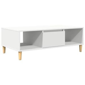 vidaXL Salontafel Wit 102 x 55 x 35 cm Bewerkt hout
