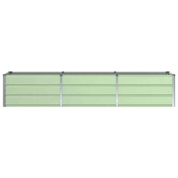 vidaXL Plantenbak Groen 240 x 80 x 45 cm Staal
