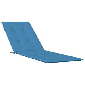vidaXL Terrasstoelkussen (75+105) x 50 x 4 cm stof gem&ecirc;leerd blauw