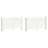 vidaXL Radiatorombouwen 2 st 152x19x81,5 cm MDF wit