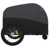 vidaXL Fietstrailer 30 kg ijzer zwart