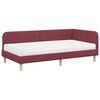 vidaXL Hoekbedframe Wijnrood 100 x 200 cm Stof