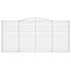 vidaXL Schanskorven 2 st gewelfd 400x50x180/200 cm ijzer
