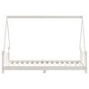 vidaXL Kinderbedframe 90x190 cm massief grenenhout wit