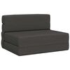 vidaXL Vouwbare Bankbed Donkergrijs 100 x 80 x 60 cm Stof