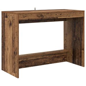 vidaXL Bed Bureau Oud hout Bewerkt hout 100 x 45 x 75 cm