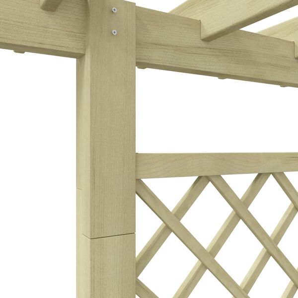 vidaXL Pergola plantenbak 162x56x204 cm hout