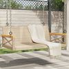 vidaXL Schommelbank 109x62x40 cm poly rattan beige