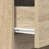 vidaXL Nachtkastjes 2 st 39x35x65 cm bewerkt hout sonoma eikenkleurig