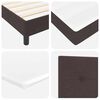 vidaXL Boxspringbed met matras met matras Donkerbruin 80 x 200 cm