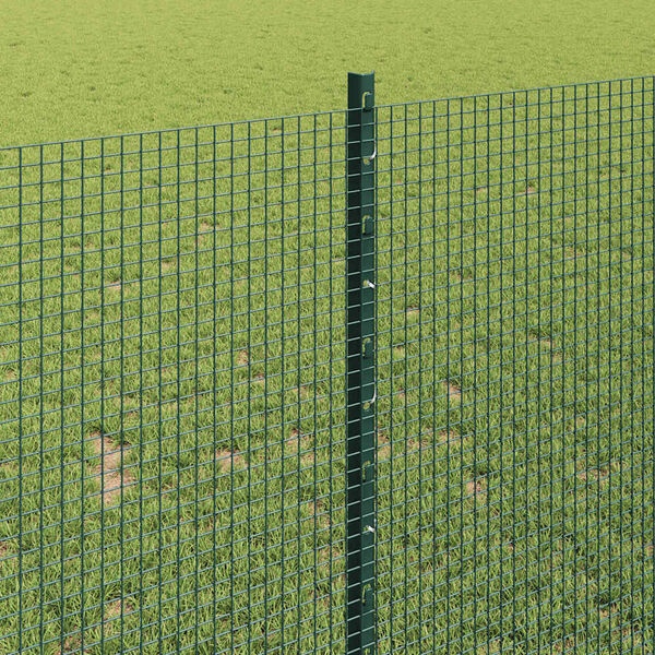 vidaXL Hek met Paal Groen 1 x 25 m Staal
