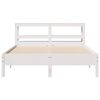 vidaXL Bedframe zonder matras massief grenenhout wit 140x190 cm