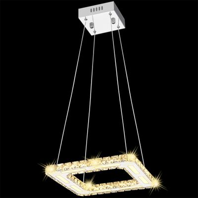 LED Hanglamp vierkant kristal 15,4 W