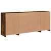 vidaXL Dressoir met LED-verlichting 163x37x67 cm gerookt eikenkleurig