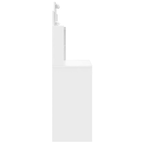 vidaXL Kaptafel met LED-verlichting 96x40x142 cm wit