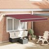 vidaXL Luifel automatisch uittrekbaar met LED's 300x250 cm bordeaux