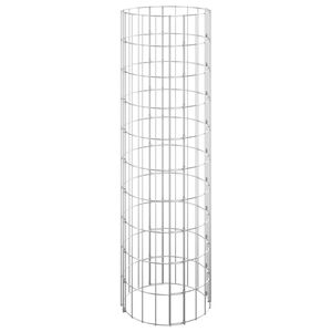 vidaXL Gabion paal rond &Oslash;30x100 cm gegalvaniseerd staal
