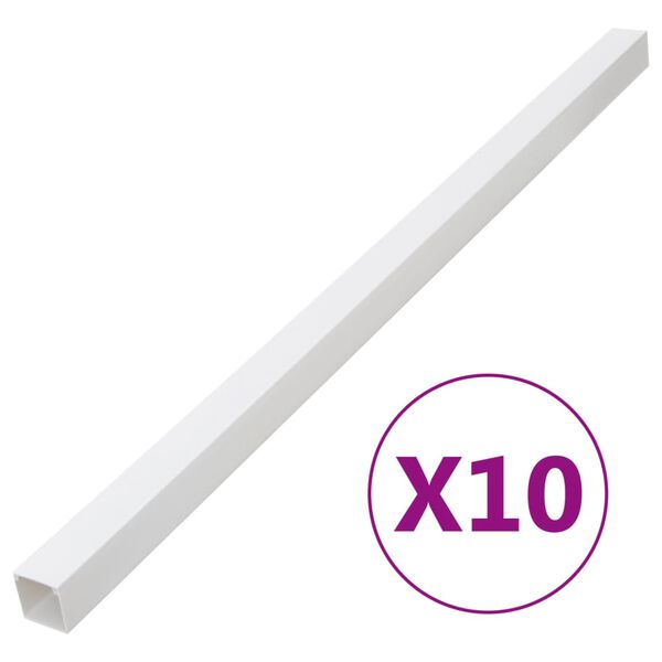 vidaXL Kabelgoot 100x40 mm 10 m PVC