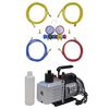 vidaXL Vacu&uuml;mpomp 100 L/min met 4-voudige manometerset