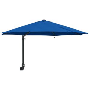 vidaXL Tuinparasol Azurblauw 248 x 248 x 148 cm Polyester en staal