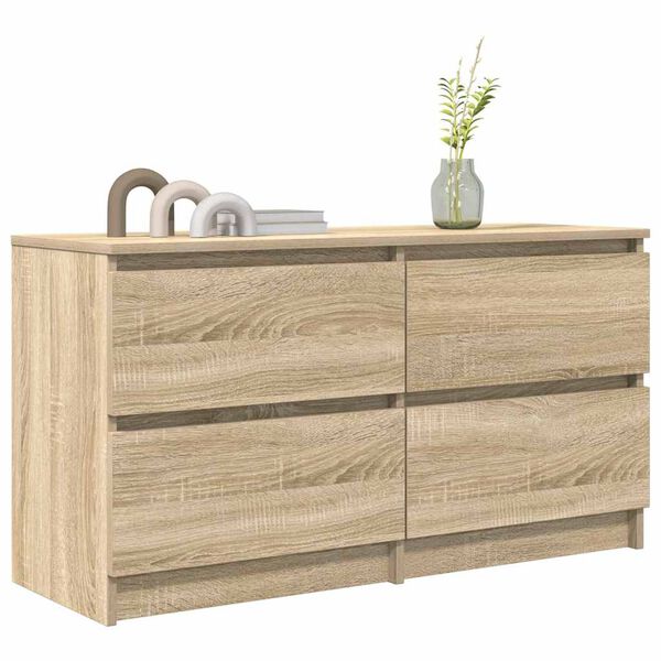 vidaXL Tv-meubel 100x35x54 cm bewerkt hout sonoma eikenkleurig