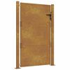 vidaXL Poort 100x125 cm cortenstaal