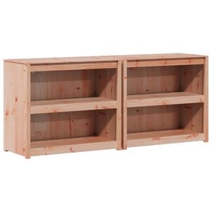 vidaXL Buitenkeukenkast MEPPEL 2 pcs Natuurlijk Douglas