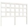 vidaXL Hoofdbord 125,5x4x100 cm massief grenenhout wit