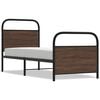 vidaXL Bedframe zonder matras bewerkt hout bruin eikenkleur 75x190 cm