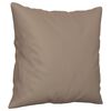 vidaXL Sierkussens 2 st 40x40 cm microvezelstof taupe