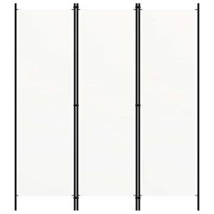 vidaXL Kamerscherm met 3 panelen 150x180 cm wit