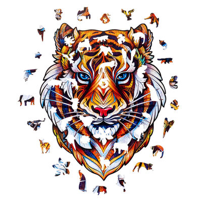 UNIDRAGON Puzzel Lovely Tiger 273 stukjes king size 30x38 cm hout