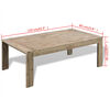 vidaXL Salontafel 110x60x40 cm massief geborsteld acaciahout