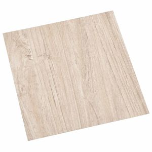 vidaXL Zelfklevende Vloerplanken Lichtbruin en wit 30,5 x 30,5 cm