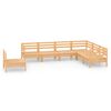 vidaXL 7-delige Loungeset massief grenenhout