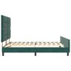 vidaXL Boxspringbed met hoofdeinde Donkergroen 180 x 200 cm Fluweel