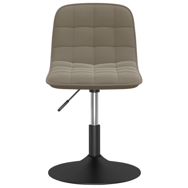 vidaXL Eetkamerstoelen draaibaar 6 st fluweel lichtgrijs