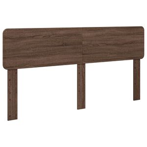 vidaXL Hoofdbord Bruin Eiken Bewerkt hout