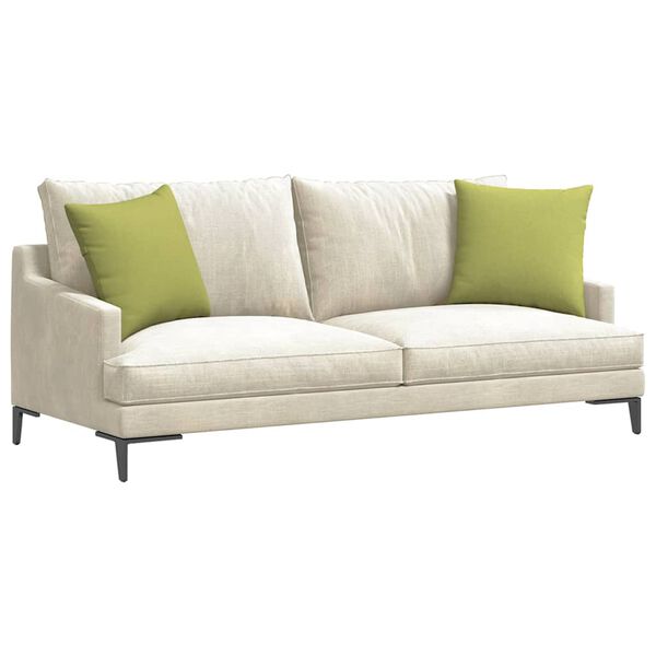 vidaXL Sofa Kussens 2 pcs Lichtgroen 45 x 45 cm Stof